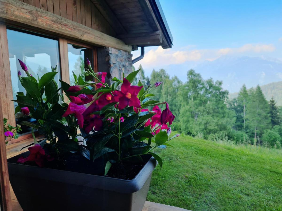 Chalet Chapeau Rar Castel Condino Bagian luar foto